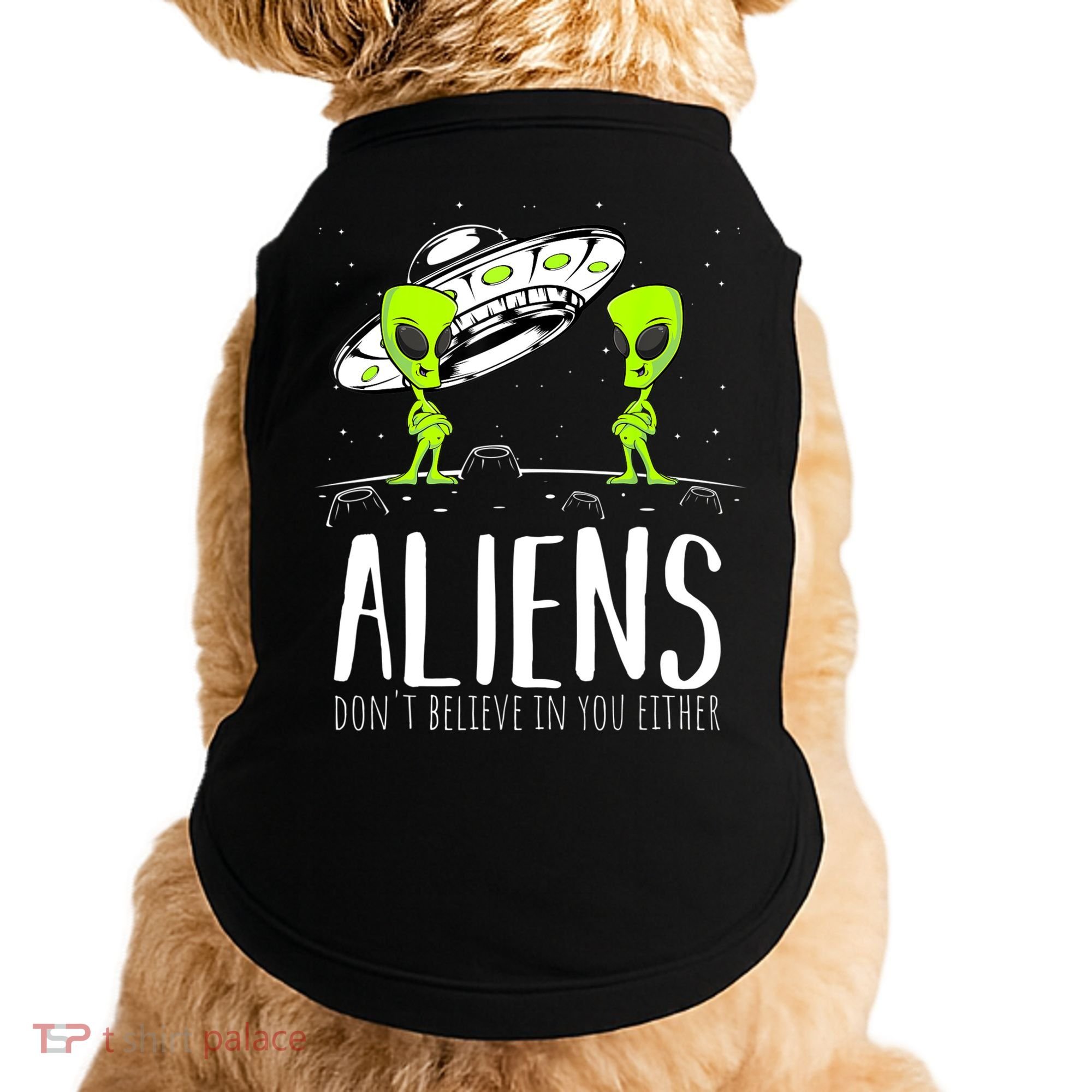 Funny Aliens Space Planets Stars Science Fans Lover Doggie Tank