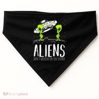 Funny Aliens Space Planets Stars Science Fans Lover USA-Made Doggie Bandana thumb 0