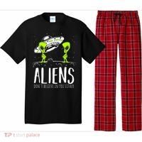 Funny Aliens Space Planets Stars Science Fans Lover Pajama Set thumb 0