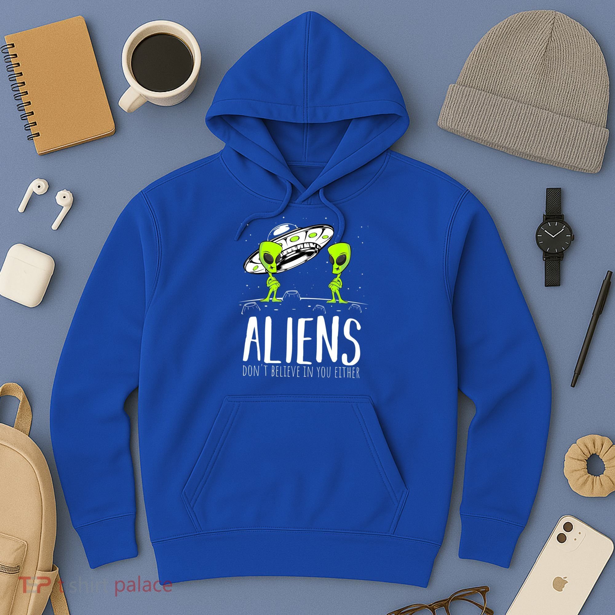 Funny Aliens Space Planets Stars Science Fans Lover Hoodie