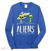 Funny Aliens Space Planets Stars Science Fans Lover Long Sleeve Shirt thumb 0