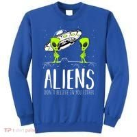 Funny Aliens Space Planets Stars Science Fans Lover Sweatshirt thumb 0