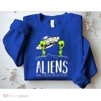 Funny Aliens Space Planets Stars Science Fans Lover Sweatshirt thumb 2