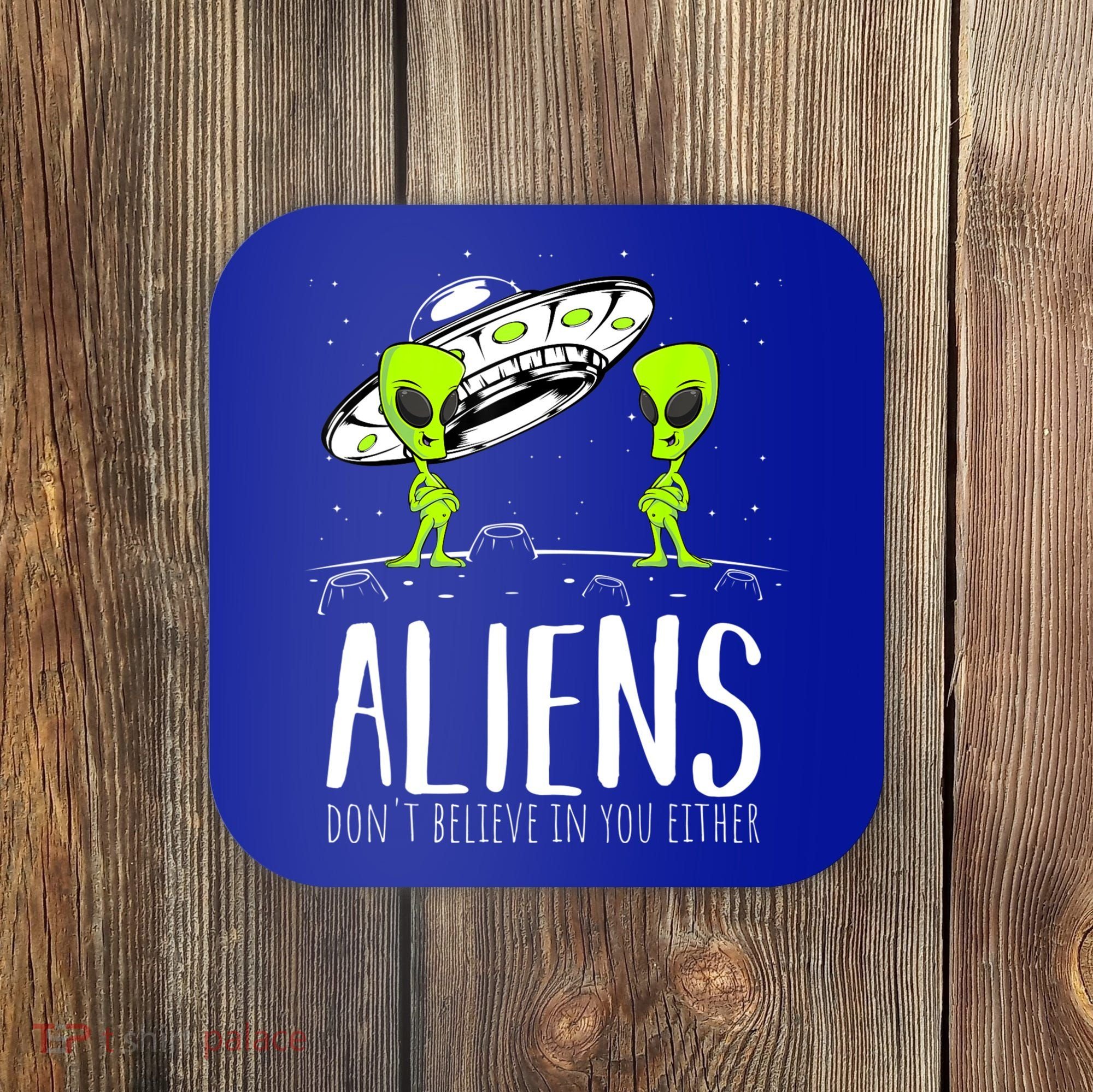 Funny Aliens Space Planets Stars Science Fans Lover Coaster