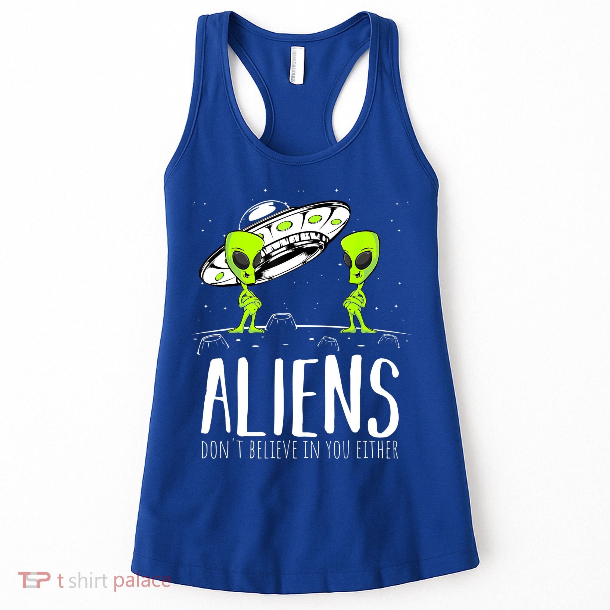 Funny Aliens Space Planets Stars Science Fans Lover Women's Tank Top