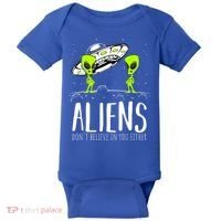 Funny Aliens Space Planets Stars Science Fans Lover Baby Bodysuit thumb 0