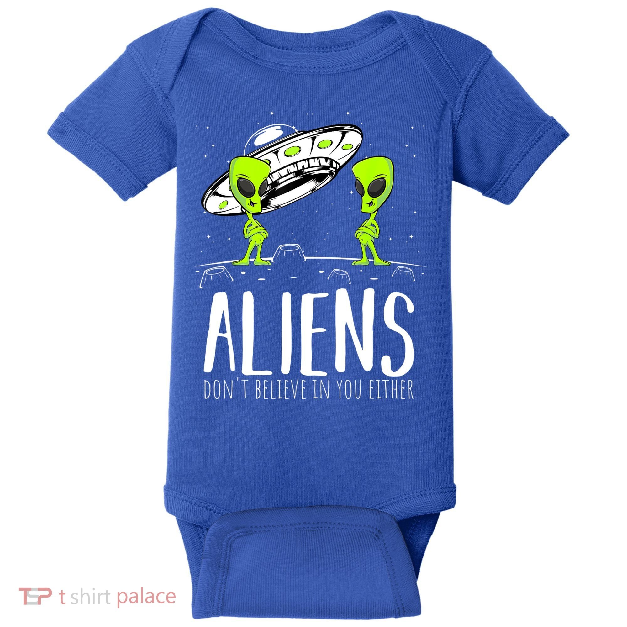 Funny Aliens Space Planets Stars Science Fans Lover Baby Bodysuit