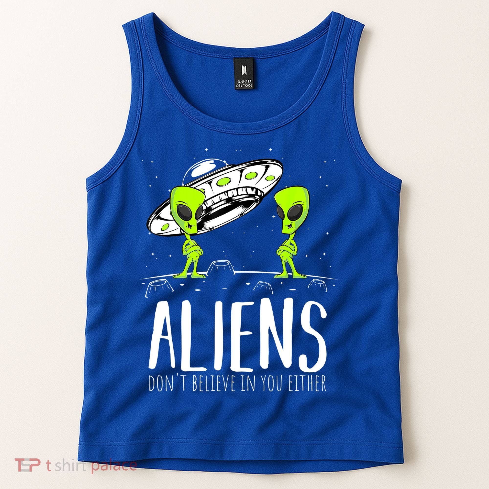 Funny Aliens Space Planets Stars Science Fans Lover Tank Top