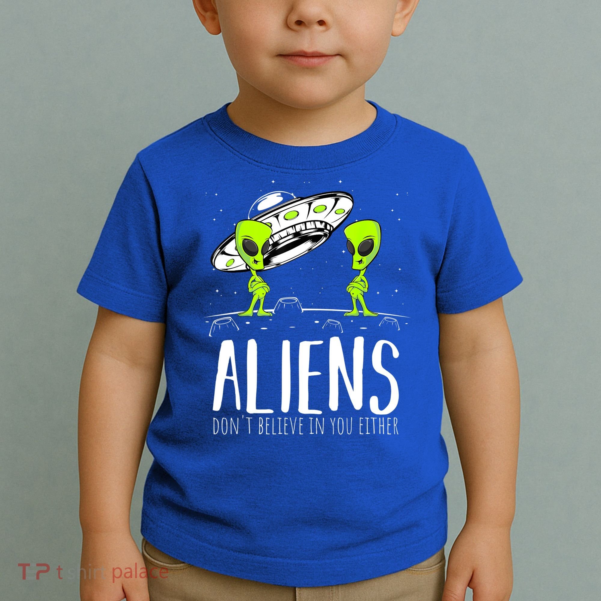 Funny Aliens Space Planets Stars Science Fans Lover Toddler T-Shirt