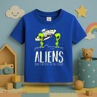 Funny Aliens Space Planets Stars Science Fans Lover Toddler T-Shirt thumb 3