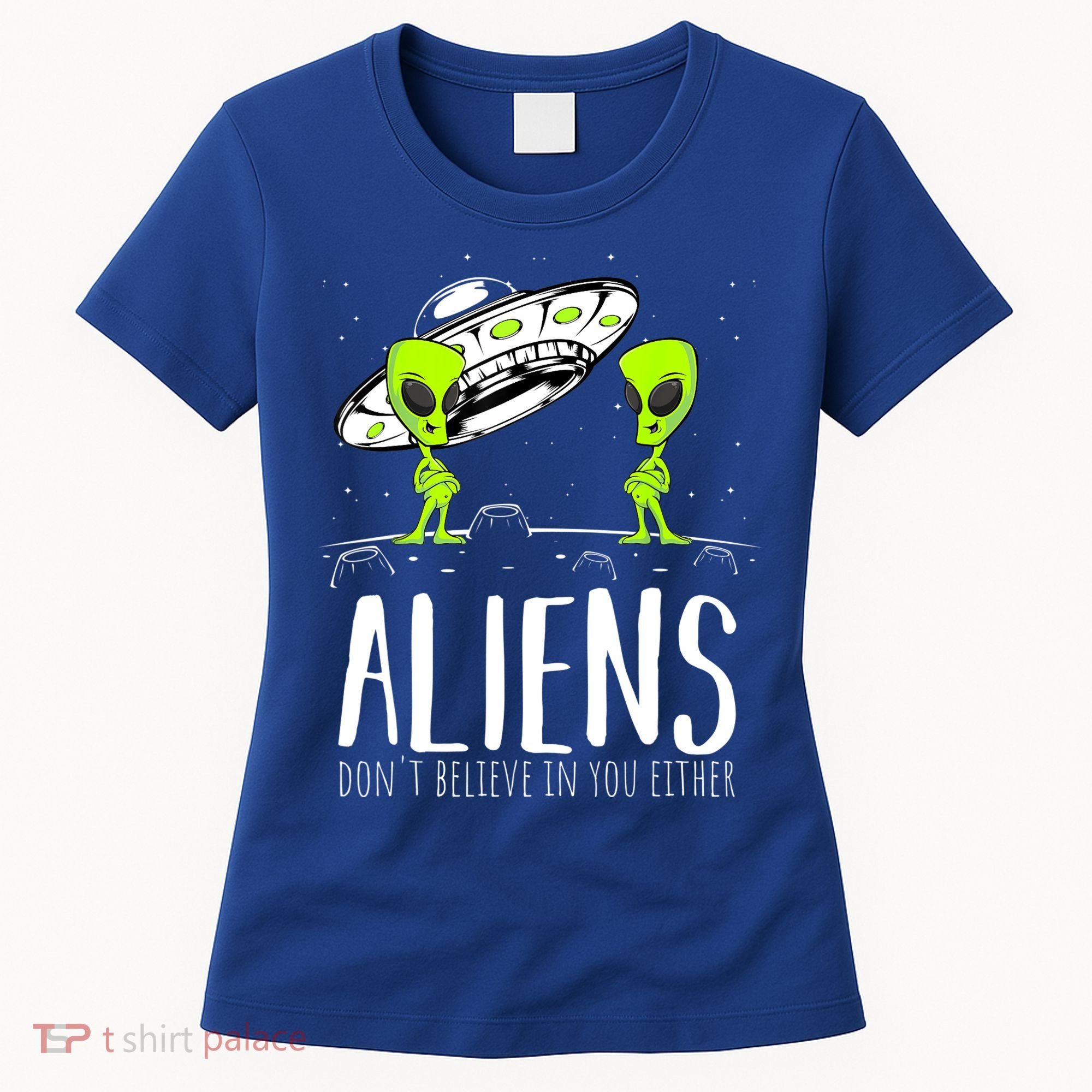 Funny Aliens Space Planets Stars Science Fans Lover Women's T-Shirt