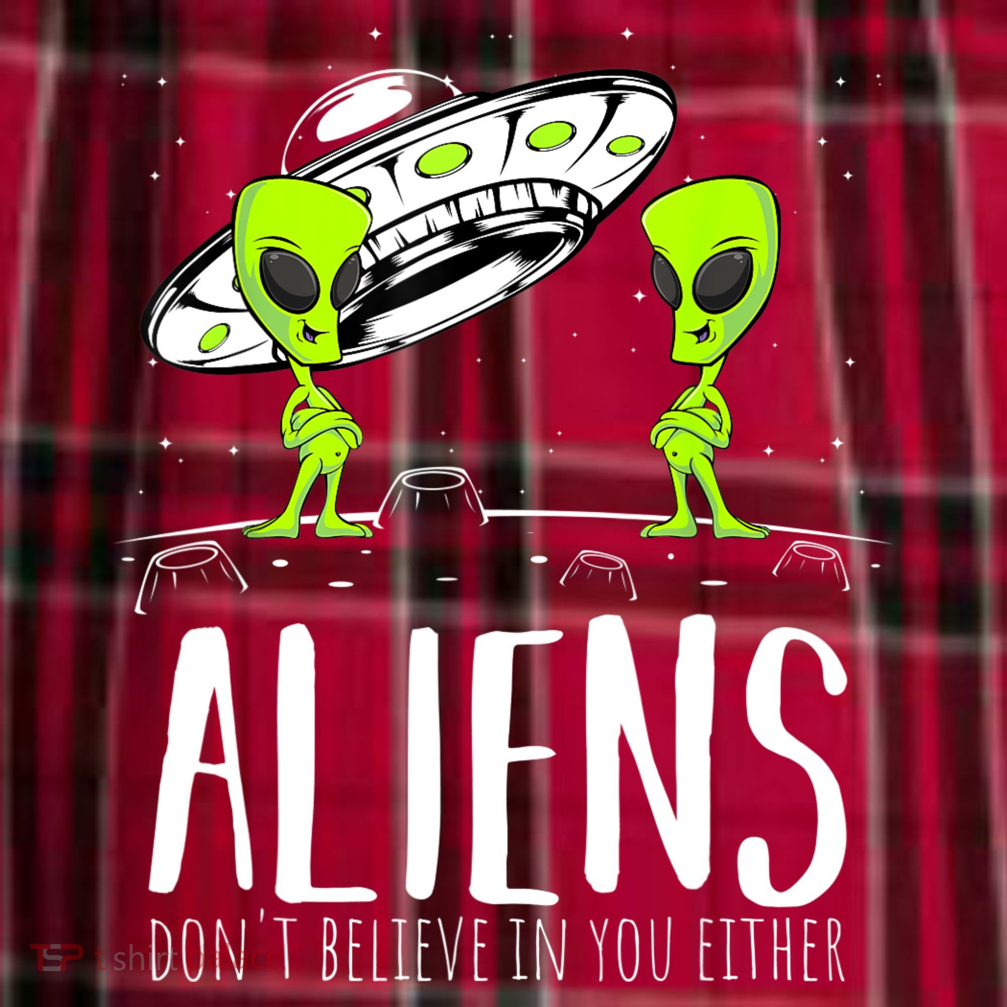 Funny Aliens Space Planets Stars Science Fans Lover Women's Flannel Plaid Pajama Pants