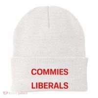 Funny Anti Socialist Communist Pro America Patriotic Beanie thumb 0