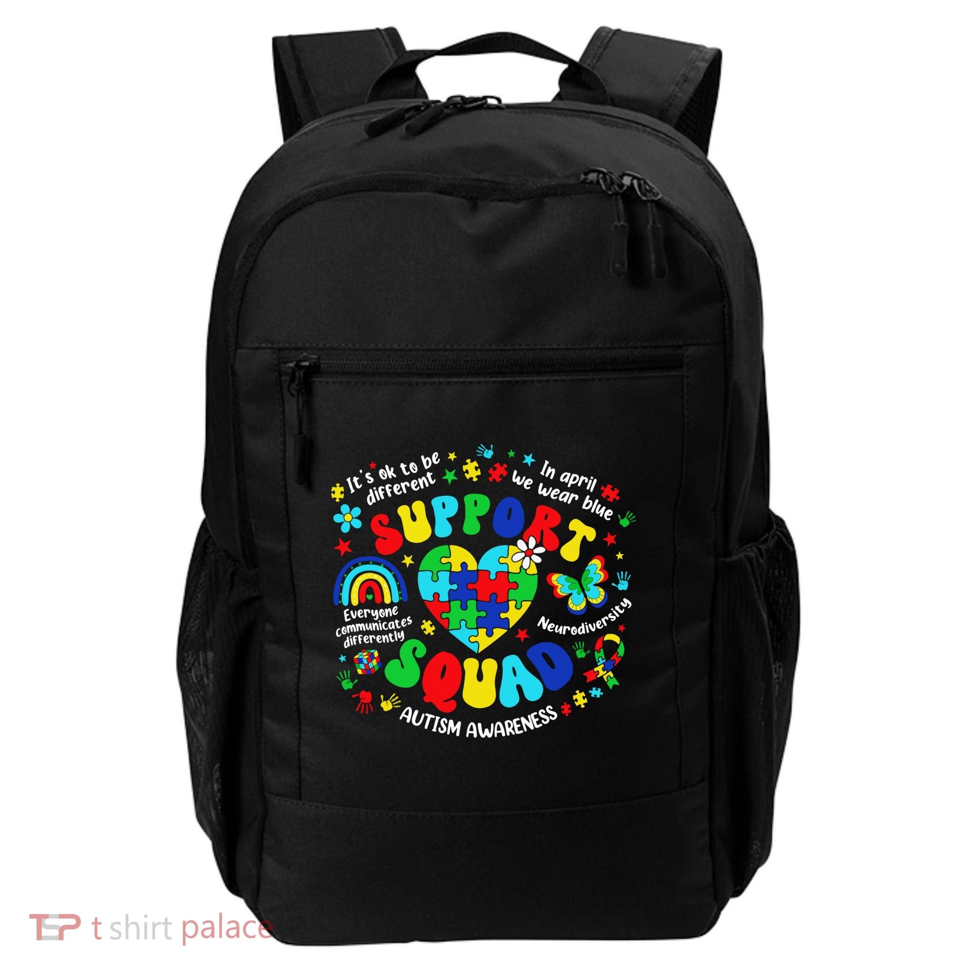 Family Autism Support Squad Autism Awareness Sped Teacher Backpack
