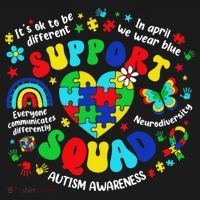 Family Autism Support Squad Autism Awareness Sped Teacher Backpack thumb 2