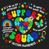 Family Autism Support Squad Autism Awareness Sped Teacher Beanie thumb 2