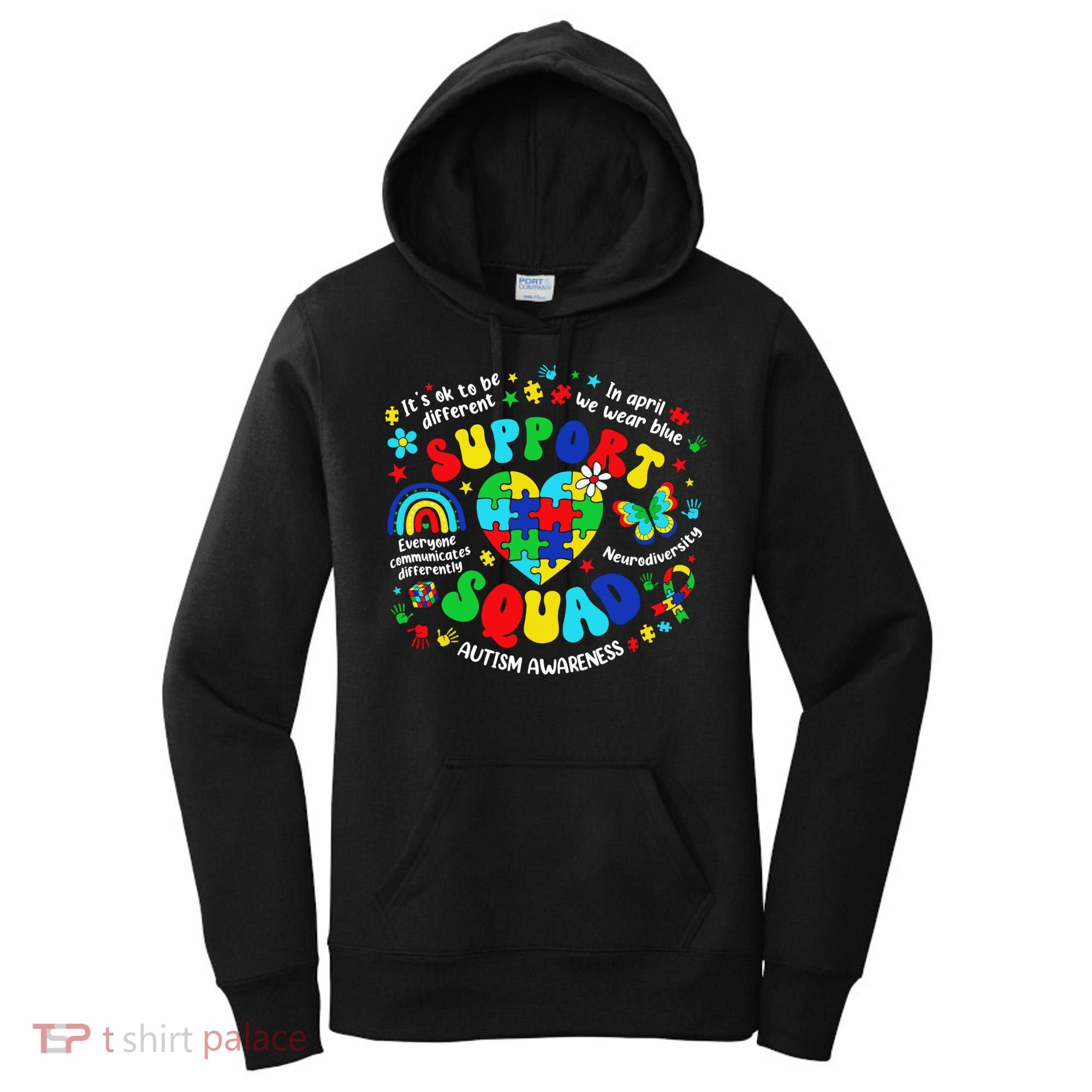 Family Autism Support Squad Autism Awareness Sped Teacher Women's Hoodie