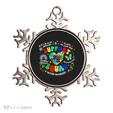 Family Autism Support Squad Autism Awareness Sped Teacher Ornament