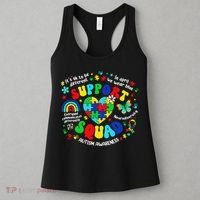 Family Autism Support Squad Autism Awareness Sped Teacher Women's Tank Top thumb 3