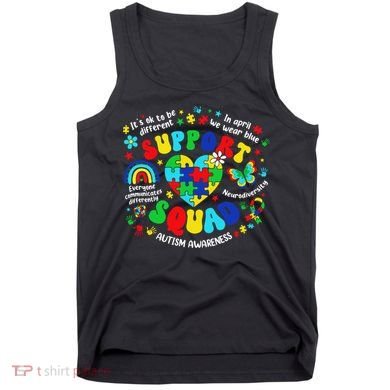 Family Autism Support Squad Autism Awareness Sped Teacher Tank Top