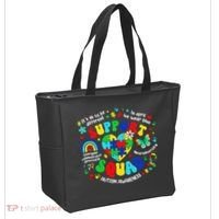 Family Autism Support Squad Autism Awareness Sped Teacher Tote Bag thumb 2