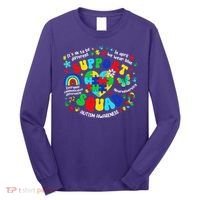 Family Autism Support Squad Autism Awareness Sped Teacher Long Sleeve Shirt thumb 0