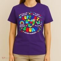 Family Autism Support Squad Autism Awareness Sped Teacher T-Shirt thumb 4