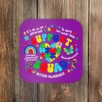 Family Autism Support Squad Autism Awareness Sped Teacher Coaster thumb 0