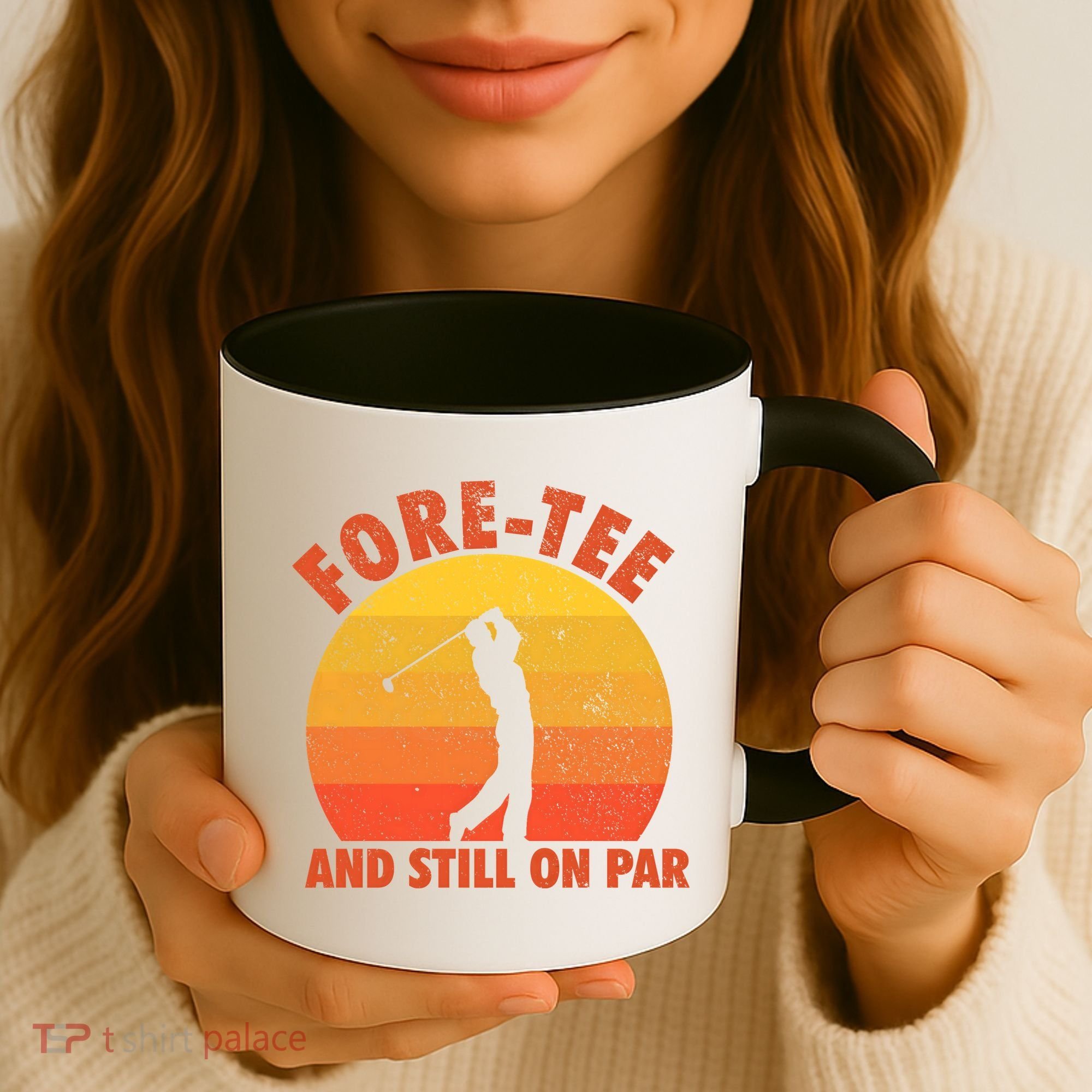 ForeTee And Still On Par Funny 40th Birthday Golfer Coffee Mug