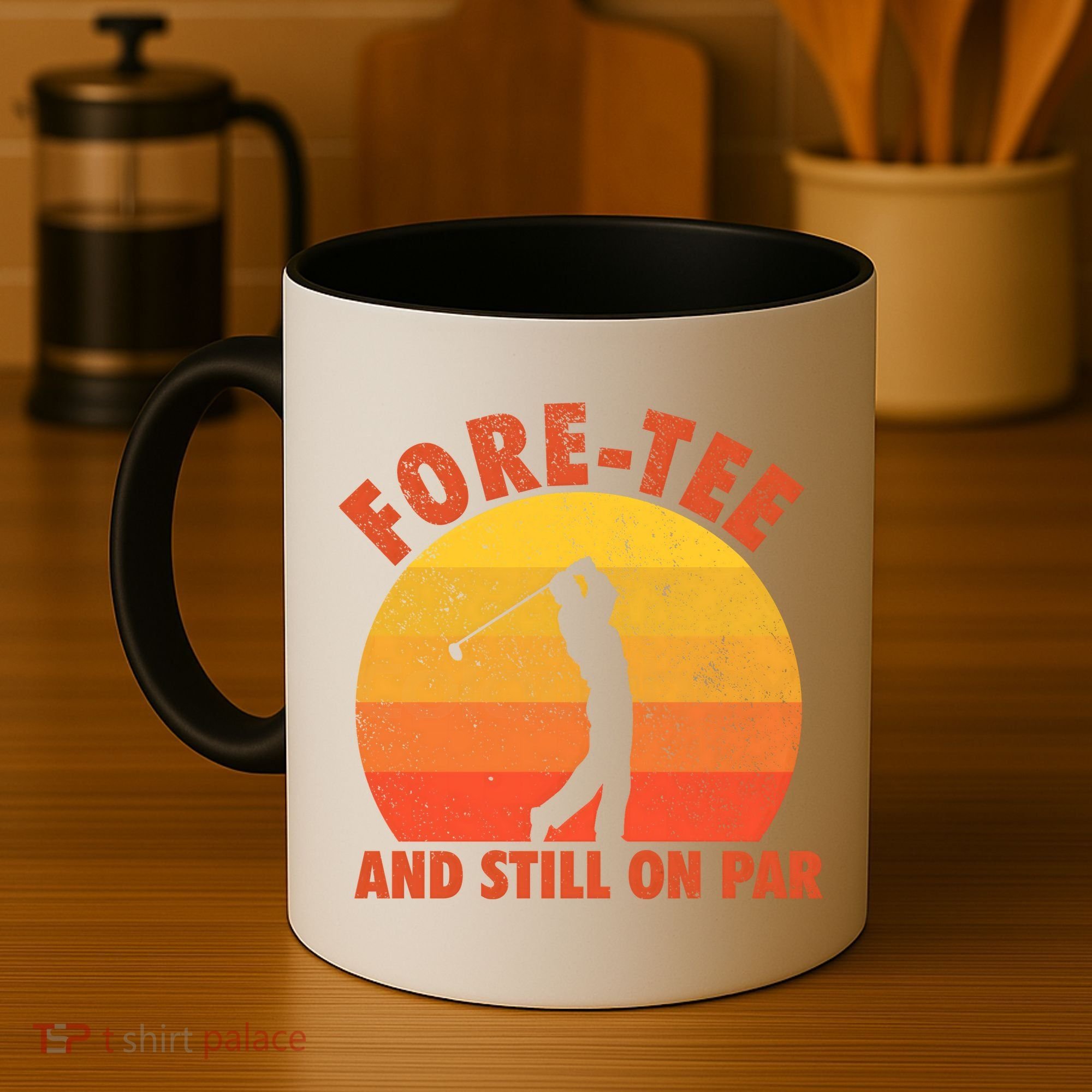 ForeTee And Still On Par Funny 40th Birthday Golfer Coffee Mug