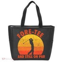 ForeTee And Still On Par Funny 40th Birthday Golfer Tote Bag thumb 0
