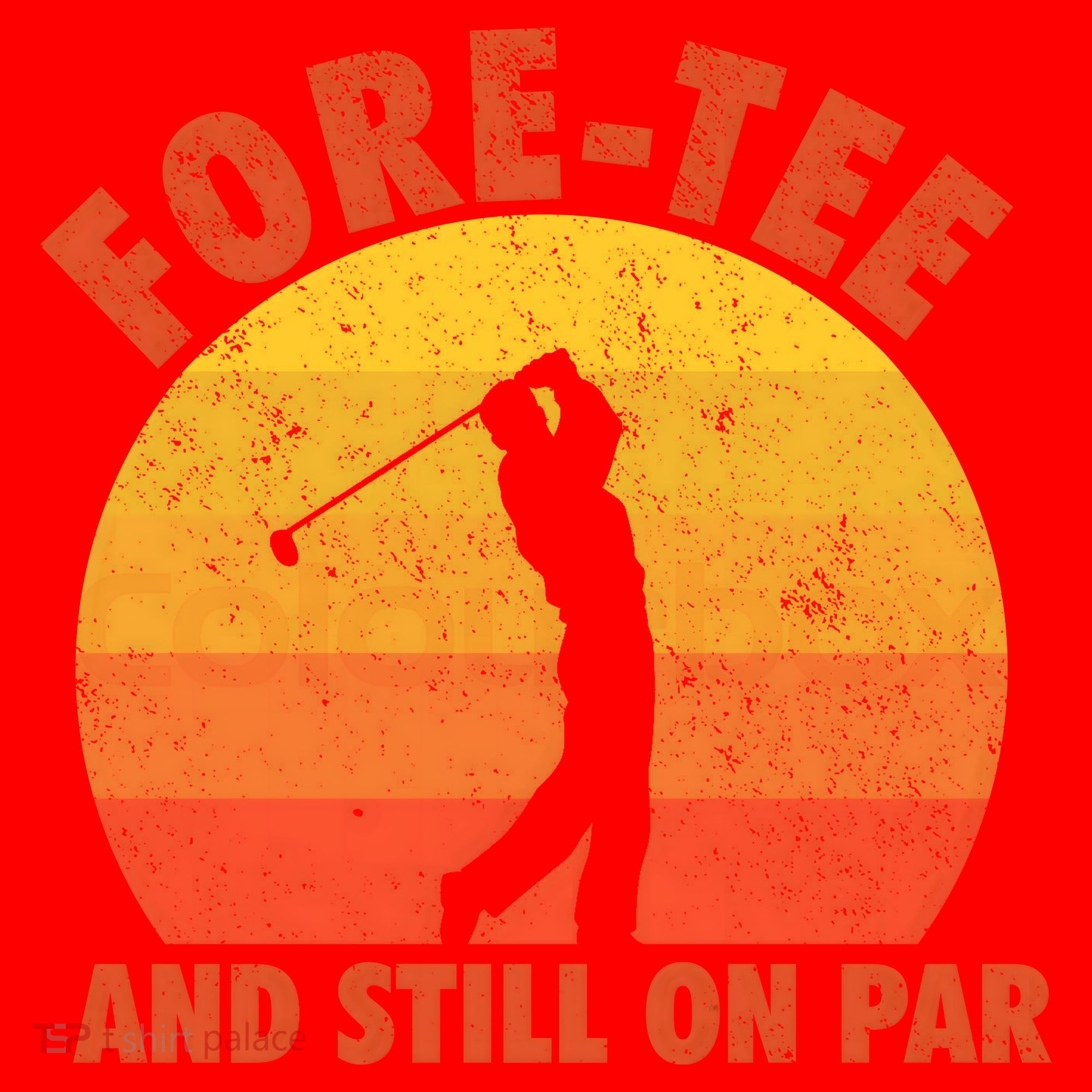 ForeTee And Still On Par Funny 40th Birthday Golfer Santa Hat