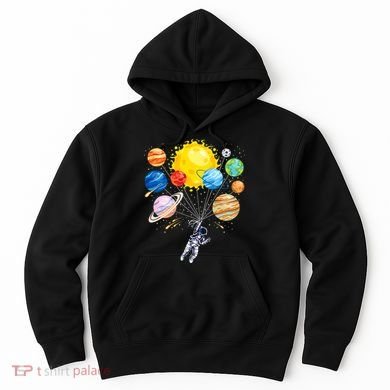 Funny Astronaut Space Balloon Planet Science Solar System Hoodie