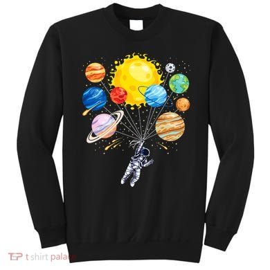 Funny Astronaut Space Balloon Planet Science Solar System Sweatshirt