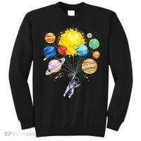 Funny Astronaut Space Balloon Planet Science Solar System Sweatshirt thumb 0