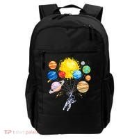 Funny Astronaut Space Balloon Planet Science Solar System Backpack thumb 0