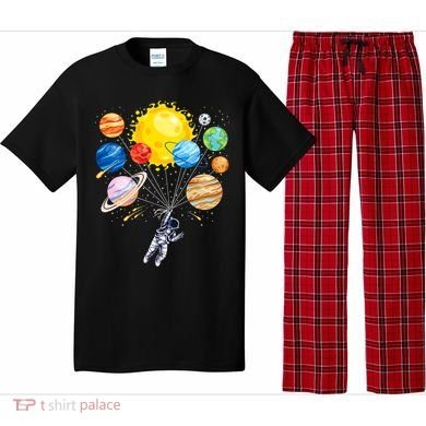 Funny Astronaut Space Balloon Planet Science Solar System Pajama Set