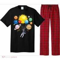 Funny Astronaut Space Balloon Planet Science Solar System Pajama Set thumb 0