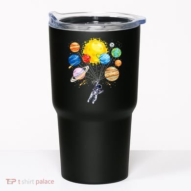 Funny Astronaut Space Balloon Planet Science Solar System Tumbler