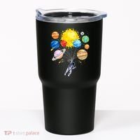Funny Astronaut Space Balloon Planet Science Solar System Tumbler thumb 0