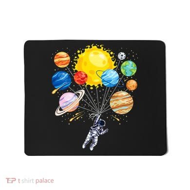 Funny Astronaut Space Balloon Planet Science Solar System Mousepad
