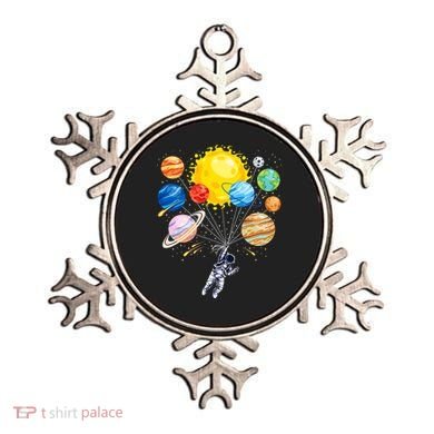 Funny Astronaut Space Balloon Planet Science Solar System Ornament