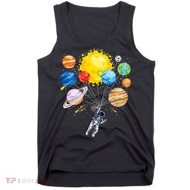 Funny Astronaut Space Balloon Planet Science Solar System Tank Top