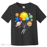 Funny Astronaut Space Balloon Planet Science Solar System Toddler T-Shirt thumb 0
