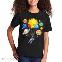 Funny Astronaut Space Balloon Planet Science Solar System Kids T-Shirt thumb 2