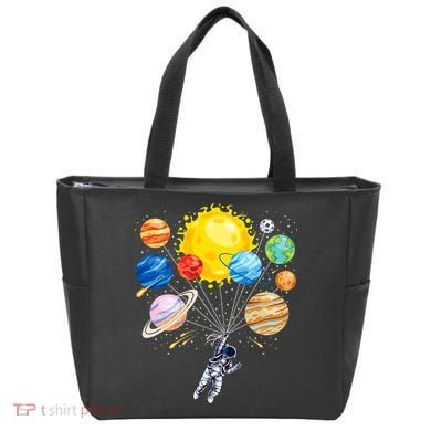 Funny Astronaut Space Balloon Planet Science Solar System Tote Bag