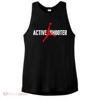Funny Active Shooter Basketball Lovers sarcasm Ladies PosiCharge Tri-Blend Wicking Tank thumb 0