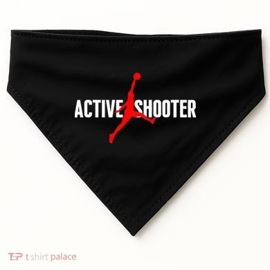 Funny Active Shooter Basketball Lovers sarcasm USA-Made Doggie Bandana