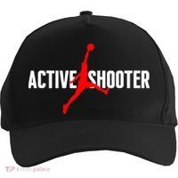 Funny Active Shooter Basketball Lovers sarcasm Five-Panel Snapback Cap thumb 0
