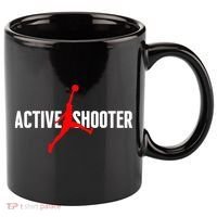 Funny Active Shooter Basketball Lovers sarcasm 11oz C Handle Ceramic Mug thumb 0